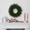 image:imageNearly Natural 24 PreLit Artificial Long Pine Christmas Wreath