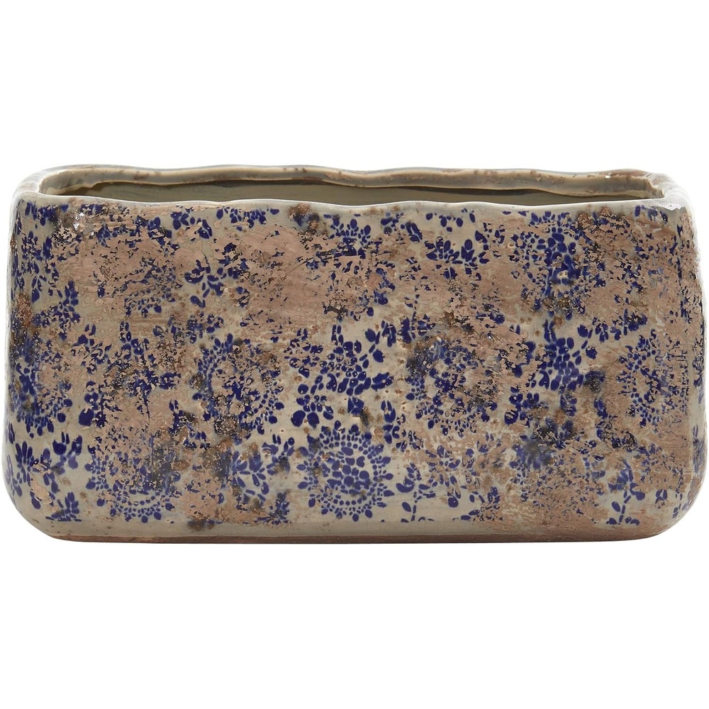image:imageNearly Natural 10 in Tuscan Ceramic Rectangle Planter Vintage Room Decor