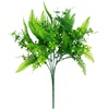 image:imageNearly Natural 14 in UVResistant Artificial Mixed Greens Bush Set of 4