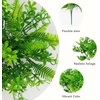 image:imageNearly Natural 14 in UVResistant Artificial Mixed Greens Bush Set of 4