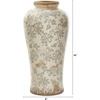 image:imageNearly Natural 16 in Tuscan Ceramic Floral Scroll Urn Vase Room Decor