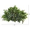 image:imageNearly Natural 20in Mixed Ficus and Fittonia Artificial Ledge Plant