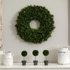 image:imageNearly Natural 22in Artificial Boxwood Wreath