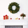 image:imageNearly Natural 24 PreLit Artificial Mixed Pine Christmas Wreath