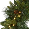image:imageNearly Natural 24 PreLit Artificial Mixed Pine Christmas Wreath