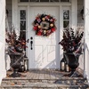 image:imageNearly Natural 24in Artificial Halloween Wreath Front Door Decor