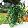 image:imageNearly Natural 24in UV Resistant Artificial Puff Ivy Hanging Plant IndoorOutdoor  Set of 341in