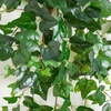 image:imageNearly Natural 24in UV Resistant Artificial Puff Ivy Hanging Plant IndoorOutdoor  Set of 341in