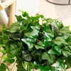image:imageNearly Natural 24in UV Resistant Artificial Puff Ivy Hanging Plant IndoorOutdoor  Set of 341in