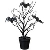image:imageNearly Natural 2ft PreLit Black Spooky Twig Tree Halloween Decor1ft 4in
