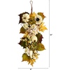 image:imageNearly Natural 33 Fall Sunflower Hydrangea Pumpkin Artificial Teardrop