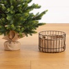 image:imageNearly Natural 3ft Artificial Balsam Fir Christmas Tree with Pine Cones in Jute Wire Planter