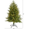 image:imageNearly Natural 4ft Small PreLit Fir Artificial Christmas Tree 150 LEDsGreen