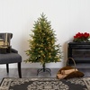 image:imageNearly Natural 4ft Small PreLit Fir Artificial Christmas Tree 150 LEDsGreen