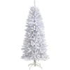 image:imageNearly Natural 4ft Small PreLit Fir Artificial Christmas Tree 150 LEDsWhite
