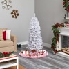 image:imageNearly Natural 4ft Small PreLit Fir Artificial Christmas Tree 150 LEDsWhite