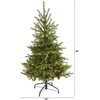 image:imageNearly Natural 4ft Small PreLit Spruce Artificial Christmas Tree 100 LEDs