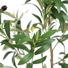 image:imageNearly Natural 5ft Minimalist Olive Tree  Artificial Indoor Tree with Faux Olives Bendable Branches and White Decorative Planter with Faux Soil  Realistic Greenery for Home or Office Decor