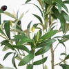 image:imageNearly Natural 5ft Minimalist Olive Tree  Artificial Indoor Tree with Faux Olives Bendable Branches and White Decorative Planter with Faux Soil  Realistic Greenery for Home or Office Decor