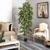 image:imageNearly Natural 6 ft Artificial Bamboo Tree with Natural Wood Trunks