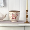 image:imageNearly Natural 75 in Tuscan Ceramic Floral Print Planter for Decor