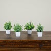 image:imageNearly Natural 8 in Artificial Mini Potted Plants Set of 4