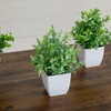 image:imageNearly Natural 8 in Artificial Mini Potted Plants Set of 4
