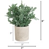 image:imageNearly Natural 8 in Artificial Mixed Eucalyptus Plant Planter Set of 32