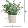 image:imageNearly Natural 8 in Artificial Mixed Eucalyptus Plant Planter Set of 33