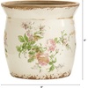 image:imageNearly Natural 8 in Tuscan Ceramic Floral Print Planter for Home Decor