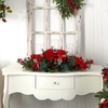 image:imageNearly Natural Artificial Hydrangea Christmas Centerpiece Candle Holder