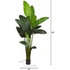 image:imageNearly Natural Travelers Palm Artificial Silk Trees Green 14D x14W x7 Ft