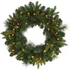 image:imageNearly Natural 24 PreLit Artificial Mixed Pine Christmas Wreath