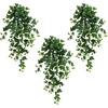 image:imageNearly Natural 24in UV Resistant Artificial Puff Ivy Hanging Plant IndoorOutdoor  Set of 341in