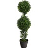 image:imageNearly Natural 34in Boxwood Double Ball Topiary Artificial Tree IndoorOutdoor