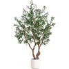 image:imageNearly Natural 6ft Artificial Grand Olive Tree in White Decorative Planter