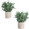 image:imageNearly Natural 8 in Artificial Mixed Eucalyptus Plant Planter Set of 32