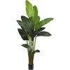 image:imageNearly Natural Travelers Palm Artificial Silk Trees Green 14D x14W x7 Ft