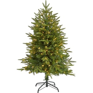 image:imageNearly Natural 4ft Small PreLit Fir Artificial Christmas Tree 150 LEDsGreen