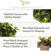 image:imageNearly Natural 15in Pothos Ledge Plant Set on Foam Silk PlantGreen