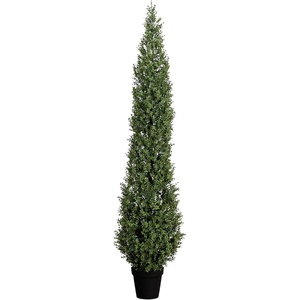 image:imageNearly Natural 7ft UVResistant Artificial Boxwood Topiary Tree  Lifelike Faux Greenery for Indoor and Outdoor Decor Includes Nursery Planter Perfect for Home Office or Outdoor Covered Patio Use