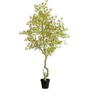 image:imageNearly Natural 7ft Autumn Nandina Artificial Fall Tree  Harvest Season Foliage Display