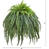 image:imageNearly Natural 56in Giant Boston Fern Artificial Plant in Cement Bowl