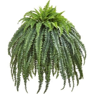 image:imageNearly Natural 56in Giant Boston Fern Artificial Plant in Cement Bowl