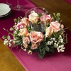image:imageNearly Natural Rose Candelabrum Silk Flower ArrangementAssorted Pastel