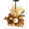 image:imageNearly Natural 12 Fall Harvest Pumpkin amp Berries Candelabrum Centerpiece