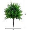 image:imageNearly Natural 15 in UVResistant Artificial Cedar Bush Set of 215 in