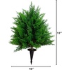 image:imageNearly Natural 15 in UVResistant Artificial Cedar Bush Set of 219 in