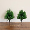 image:imageNearly Natural 15 in UVResistant Artificial Cedar Bush Set of 219 in
