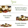 image:imageNearly Natural 22 Fall Harvest Pumpkins amp Berries Candelabrum Centerpiece